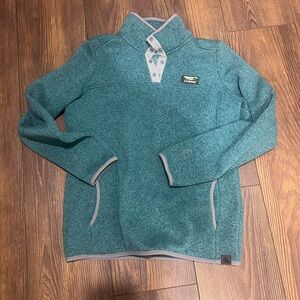 L.L. Bean women’s Teal Sweater fleece medium